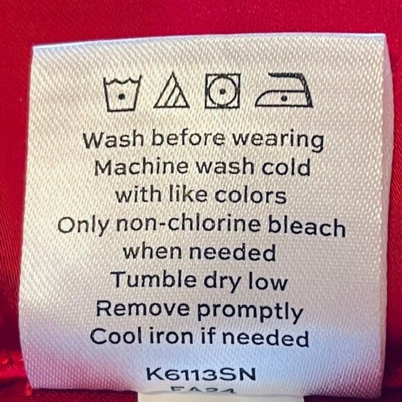 Draper James Elastic Back Satin Midi Skirt in Red (L) New with Tags - Picture 14 of 14